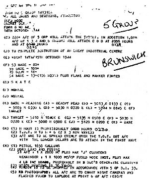 SKATE-Befehl No.5-Bomber-Group 14. Oktober 1944