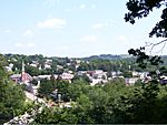 Picture of Saltsburg taken from the overlook located on the East side of The Kiski School