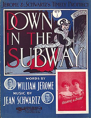 SheetMusicJeromeAndSchwartzDownInTheSubway1904