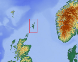 Shetland (boxed) with surrounding lands