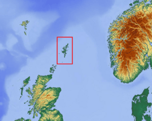 Shetland (boxed) with surrounding lands