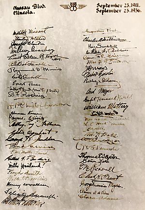 Signatures of the Original Early Birds