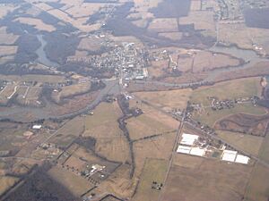 Aerial photo of Quinton