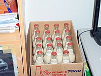 Soy milk bottles 3
