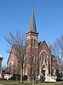 St. Francis' Catholic Church in Cranberry Prairie, front and southern side