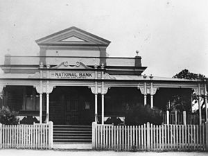 StateLibQld 1 49732 Childers branch of the National Bank of Australia, ca. 1948