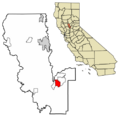 Sutter County California Incorporated and Unincorporated areas East Nicolaus Highlighted 0620900