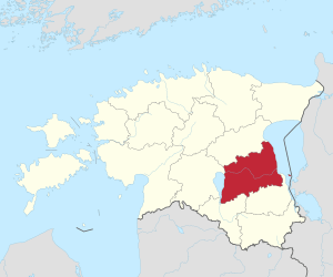 Location of Tartu County
