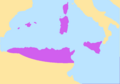 Vandal Kingdom at its maximum extent in the 470s