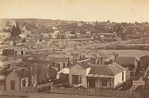 View of Mount Pleasant, as seen from School of Mines, Ballarat by Fred Kruger (c. 1866-1888).jpg