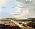 View of the Railway across Chat Moss, from Bury's Liverpool and Manchester Railway, 1831 - artfinder 267570 full 1024x836
