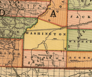 Washington County, South Dakota 1892 map