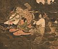 Water-Moon Avalokiteshvara (detailed view of patrons)