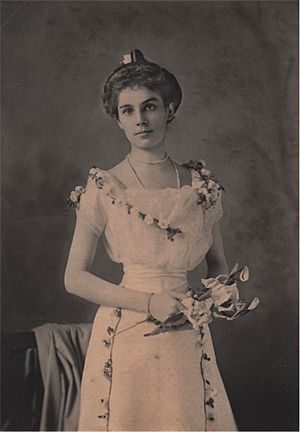 Woman wearing a corset