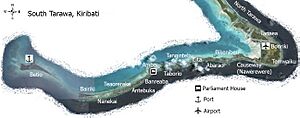 Location in South Tarawa