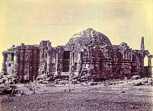 1895 archive photo of the Somnath temple ruins, Veraval Gujarat, Exterior 21