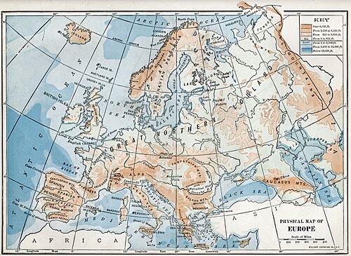 Geography of Europe Facts for Kids