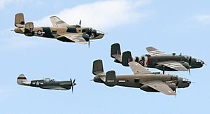 1 fighter, 3 Bombers - by JM Rosier