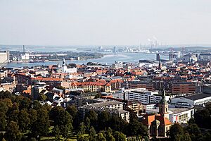 Panoramic view of Aalborg (September 2018)