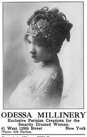 Ad for Odessa Millinery