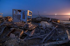 An old dhow in Al Wakrah