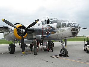B-25 Mitchell 'Yankee Warrior' at Ohio's Wood County Airport