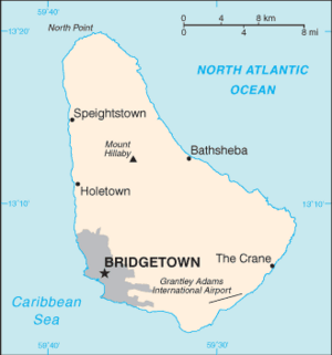 Barbados-CIA WFB Map