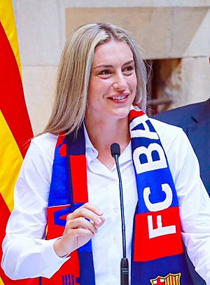 Barcelona femení 2023 Champions League Plaça Sant Jaume 08 (Alexia Putellas).jpg