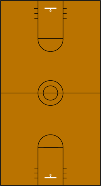 Basketball court 1952