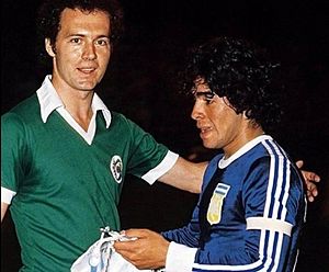 Beckenbauer and maradona 1978