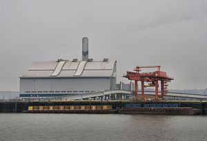 Belvedere Incinerator from the Thames