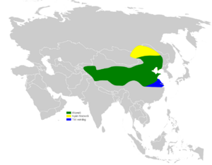 Calandrella cheleensis distribution map.png