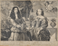Carlos II de Inglaterra e Dona Catarina de Bragança (gravura holandesa, 3.º quartel do século XVII)