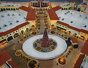 Center Courtyard and Ice Skating Rink Deer Park NY Tanger