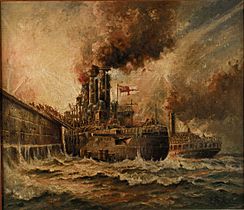 Charles John De Lacy - HMS 'Vindictive' at Zeebrugge, 23 April 1918