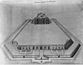 Claude Perrault, perspective bird's-eye view of the Observatoire, Paris – Berger 1993, figure 68