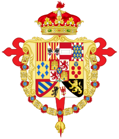 Coat of Arms of Infante Carlos of Spain, Count of Molina.svg
