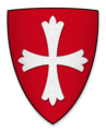 Coat of arms of Eustace de Vescy, Lord of Alnwick Castle