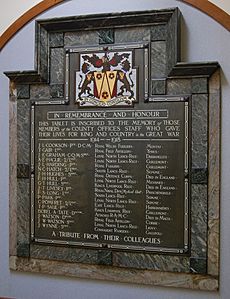 County Hall, Preston 07 - war memorial (cropped)
