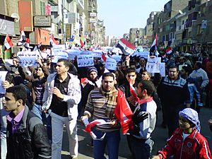 Day of Anger marchers with out signs