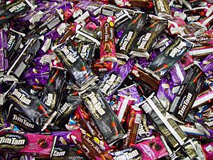 Endless packets of chocolate biscuits