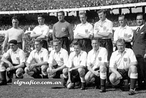 England team v argentina 1953