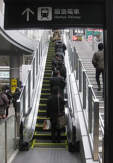 Escalator in Umeda