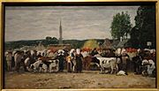 Fair in Brittany by Eugene Boudin, 1874 - Corcoran Gallery of Art - DSC01352