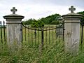 Fairfield Cemetery gates, Monkton, Ayrshire.