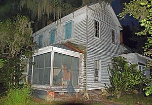 Glen Echo house, front. Ellabell, GA, US