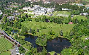 Gleneagles Hotel and grounds