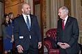 Glover Teixeira and Senator Harry Reid in 2014