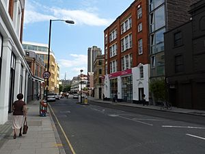 Golden Lane view south from junction with Old Street 01