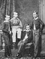 Grand Duke Alexei with his brothers